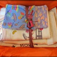 Kit de naissance enveloppé d'un doux papier de soie